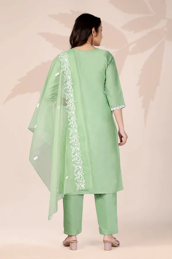 Green_Rayon_Aari_Work_Kurta_Pant_Set_With_Dupatta_For_Women