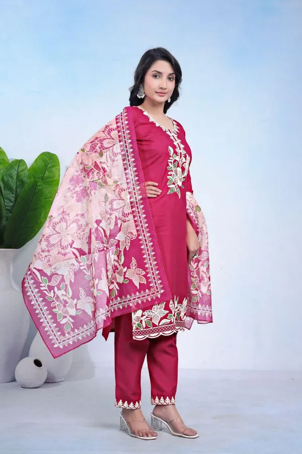 Pink_Rayon_Aari_Work_Kurta_Pant_Set_With_Dupatta_For_Women