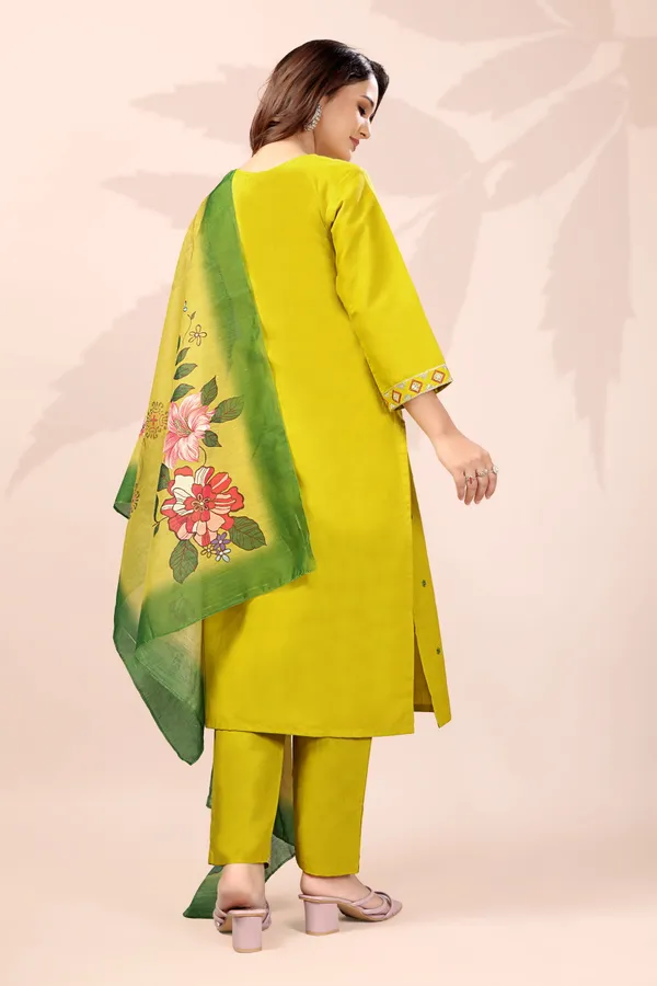 Yellow_Rayon_Embroidered_Kurta_Pant_Set_With_Digital_Dupatta_For_Women