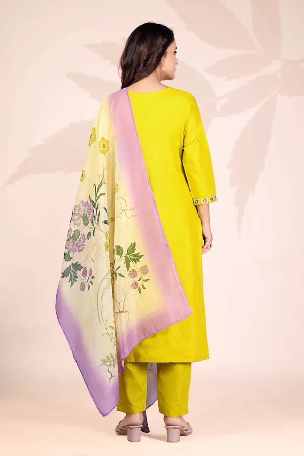 Yellow_Rayon_Embroidered_Kurta_Set_With_Dupatta