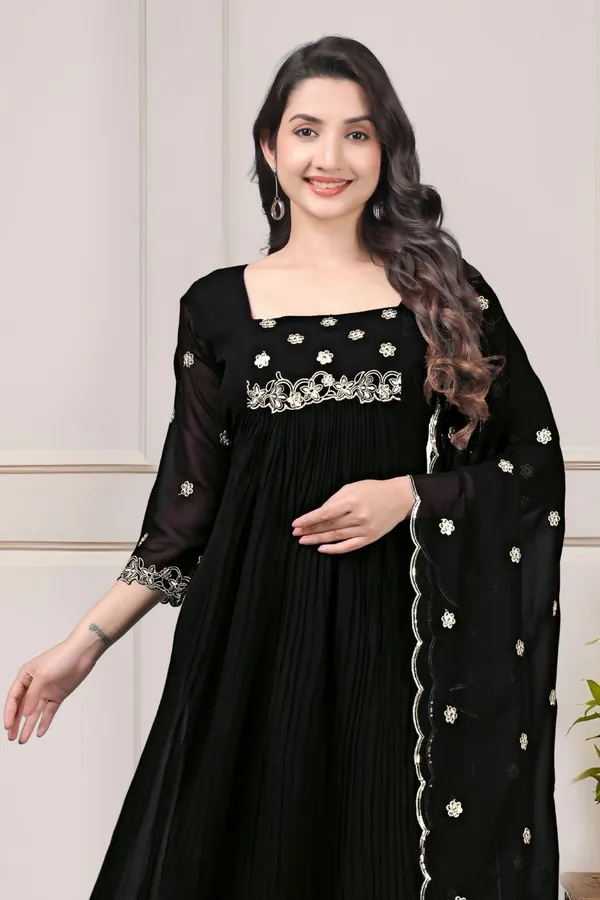 Black_Georgette_Embroidered_Anarkali_Set_With_Work_Dupatta_For_Women