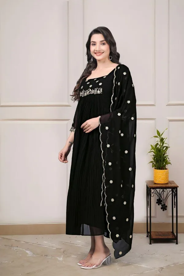 Black_Georgette_Embroidered_Anarkali_Set_With_Work_Dupatta_For_Women