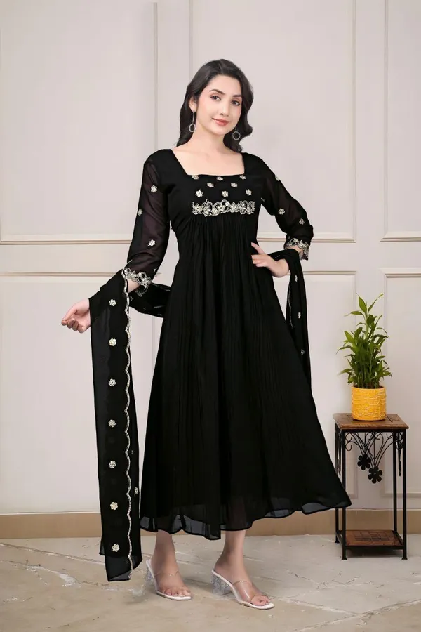 Black_Georgette_Embroidered_Anarkali_Set_With_Work_Dupatta_For_Women