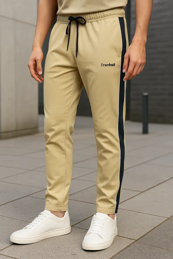 Beige_Cotton_Lycra_Premium_Track_Pants_For_Men