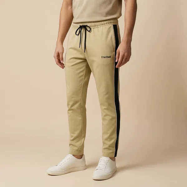 Beige_Cotton_Lycra_Premium_Track_Pants_For_Men
