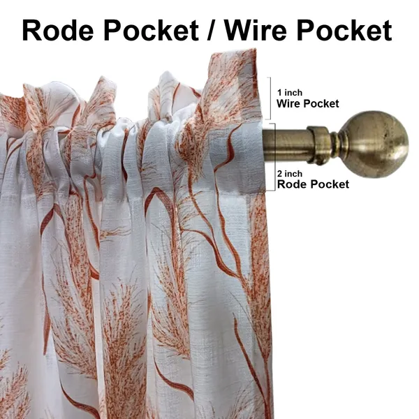 White_And_Light_Orange_Cotton_Linen_Sheer_Curtains_7_Feet_Long_With_Rod_Pocket_|_Printed_Semi-Transparent_White_Curtains_For_Home_Decor