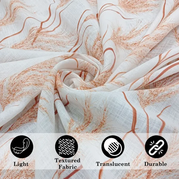 White_And_Light_Orange_Cotton_Linen_Sheer_Curtains_7_Feet_Long_With_Rod_Pocket_|_Printed_Semi-Transparent_White_Curtains_For_Home_Decor