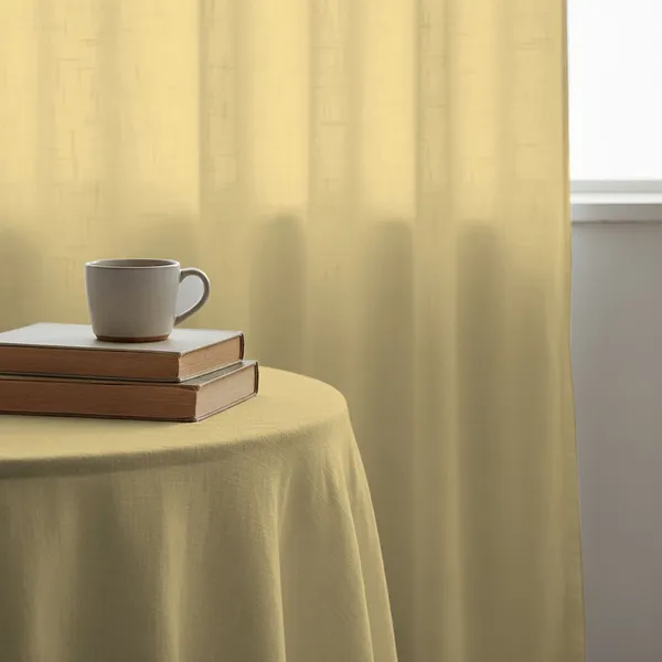 Light_Yellow_Poly_Linen_Textured_Sheer_Curtains_7_Feet_Long_With_Rod_Pocket_|_Semi-Transparent_Curtains_For_Home_Decor