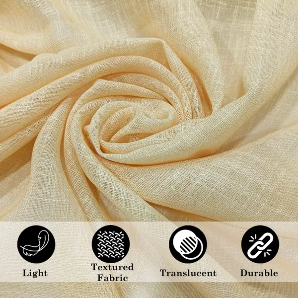 Light_Yellow_Poly_Linen_Textured_Sheer_Curtains_7_Feet_Long_With_Rod_Pocket_|_Semi-Transparent_Curtains_For_Home_Decor