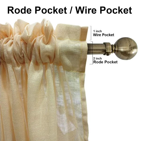 Light_Yellow_Poly_Linen_Textured_Sheer_Curtains_7_Feet_Long_With_Rod_Pocket_|_Semi-Transparent_Curtains_For_Home_Decor