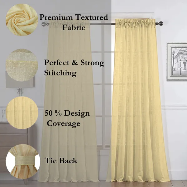 Light_Yellow_Poly_Linen_Textured_Sheer_Curtains_7_Feet_Long_With_Rod_Pocket_|_Semi-Transparent_Curtains_For_Home_Decor