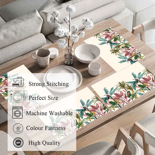 Multicolour_Dining_Table_Mats_Set_Of_6-_Elegant_&_Machine_Washable_Dining_Table_Mats_6_Pieces_-_Decorative_Accessories_For_Daily_Use_13X72_Inch