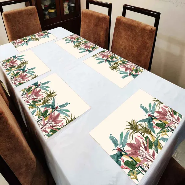 Multicolour_Dining_Table_Mats_Set_Of_6-_Elegant_&_Machine_Washable_Dining_Table_Mats_6_Pieces_-_Decorative_Accessories_For_Daily_Use_13X72_Inch