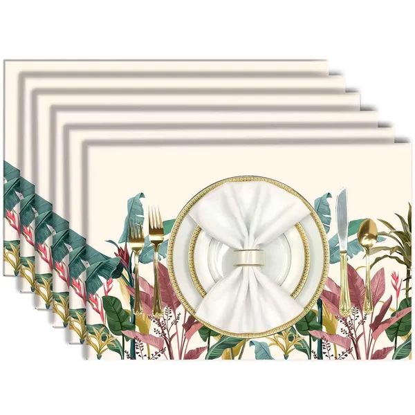 Multicolour_Dining_Table_Mats_Set_Of_6-_Elegant_&_Machine_Washable_Dining_Table_Mats_6_Pieces_-_Decorative_Accessories_For_Daily_Use_13X72_Inch