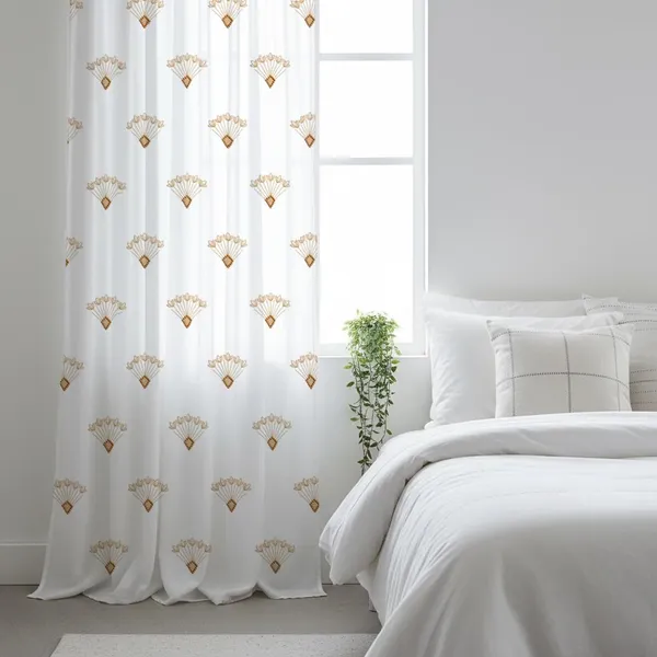 White_Cotton_Linen_Sheer_Curtains_7_Feet_Long_With_Rod_Pocket_|_Printed_Semi-Transparent_White_Curtains_For_Home_Decor