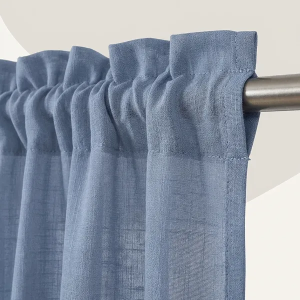 Light_Blue_Poly_Linen_Textured_Sheer_Curtains_7_Feet_Long_With_Rod_Pocket_|_Semi-Transparent_Curtains_For_Home_Decor