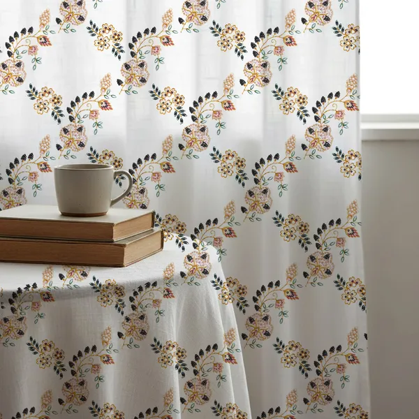 White_Cotton_Linen_Sheer_Curtains_7_Feet_Long_With_Rod_Pocket_|_Printed_Semi-Transparent_White_Curtains_For_Home_Decor