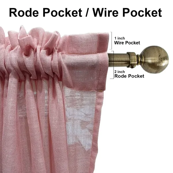 Light_Pink_Poly_Linen_Textured_Sheer_Curtains_7_Feet_Long_With_Rod_Pocket_|_Semi-Transparent_Curtains_For_Home_Decor
