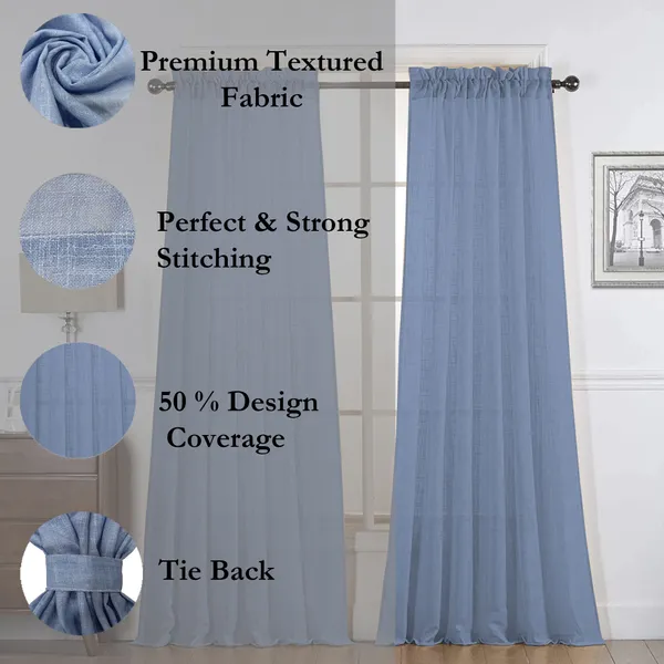 Light_Blue_Poly_Linen_Textured_Sheer_Curtains_7_Feet_Long_With_Rod_Pocket_|_Semi-Transparent_Curtains_For_Home_Decor