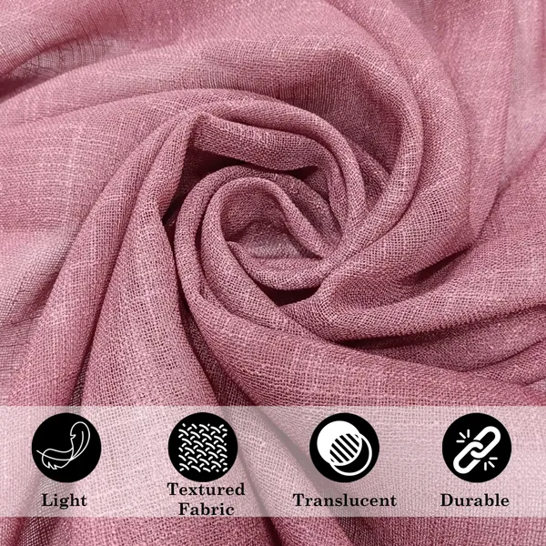 Pink_Poly_Linen_Textured_Sheer_Curtains_7_Feet_Long_With_Rod_Pocket_|_Semi-Transparent_Curtains_For_Home_Decor