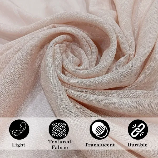 Beige_Poly_Linen_Textured_Sheer_Curtains_7_Feet_Long_With_Rod_Pocket_|_Semi-Transparent_Curtains_For_Home_Decor