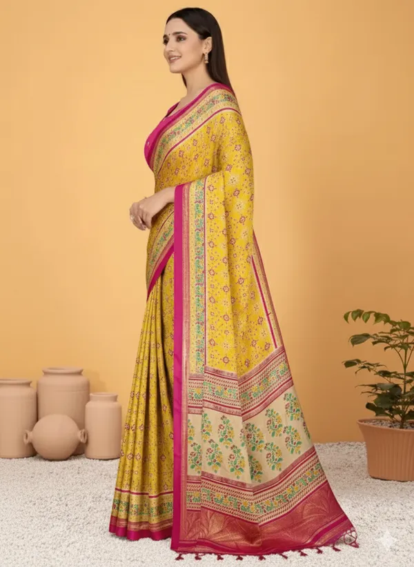 Yellow_Silk_Premium_Saree_For_Women