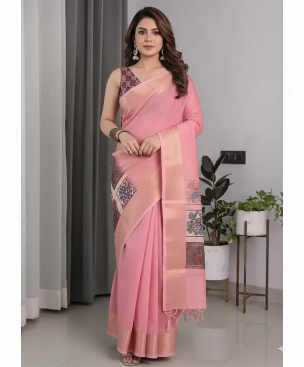 Pink_Silk_Premium_Saree_For_Women