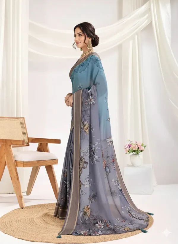 Grey_And_Blue_Silk_Premium_Saree_For_Women