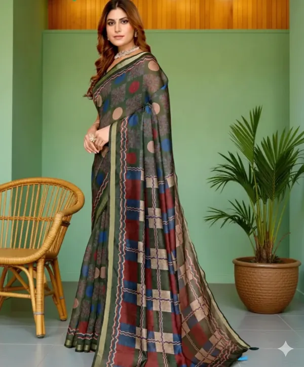 Multicolor_banarsi_silk_Premium_Saree_For_Women