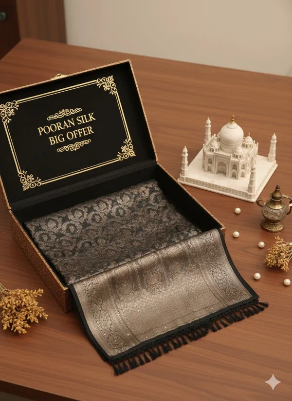 Black_banarsi_silk_Premium_Saree_For_Women