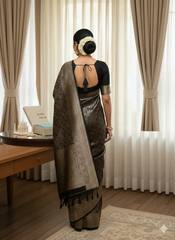 Black_banarsi_silk_Premium_Saree_For_Women