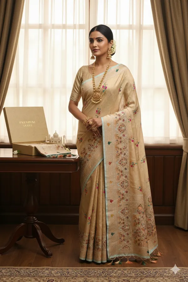 Beige_Silk_Premium_Saree_For_Women