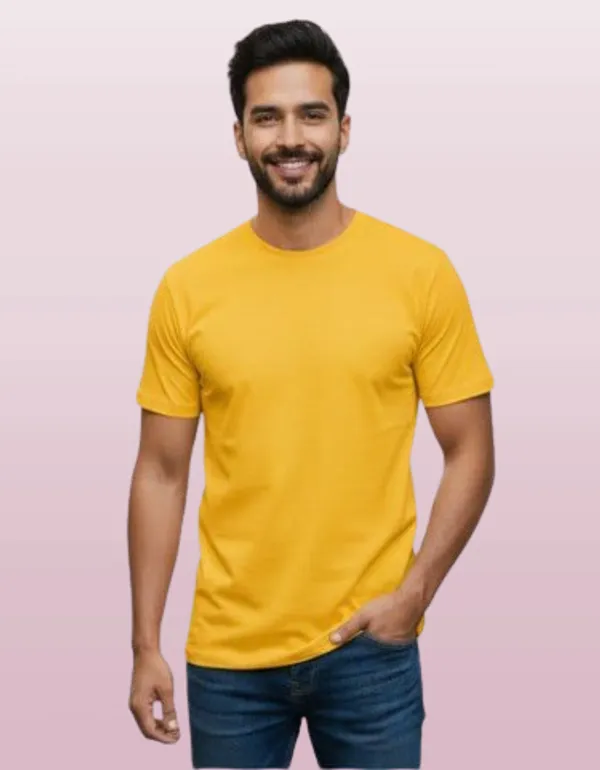 Yellow_Round_Neck_Half_T-Shirt_Pack_Of_2