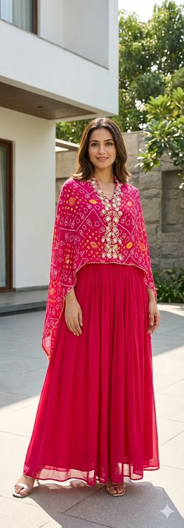 Rani_Bandhej_Chinon_Kaftaan_For_Women