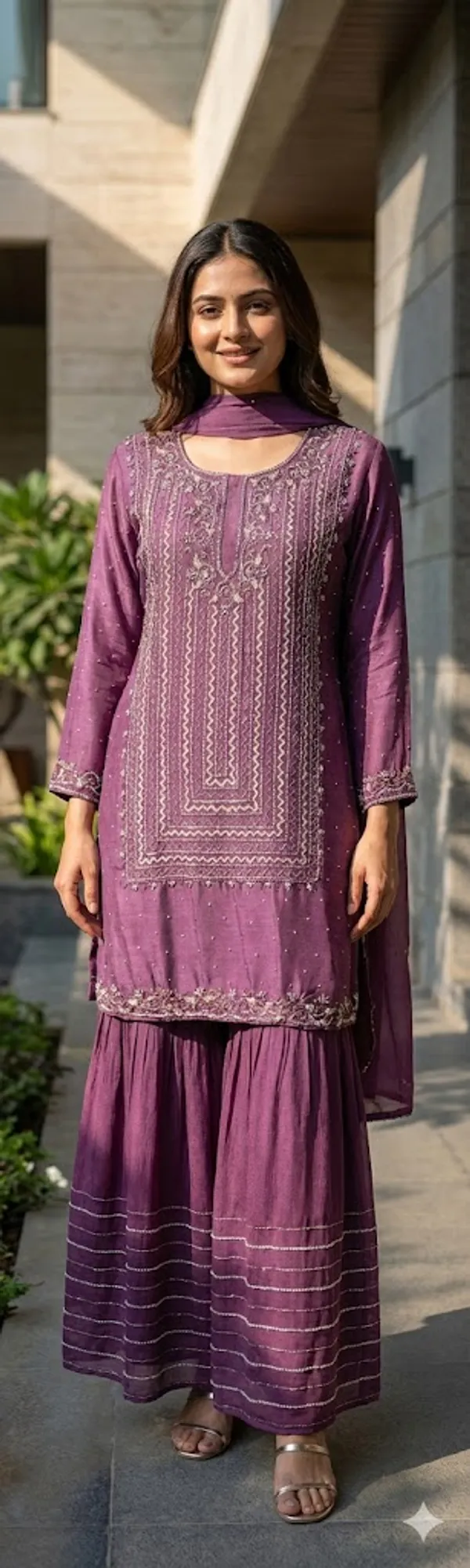 Onion_Solid_Chinon_Sharara_For_Women