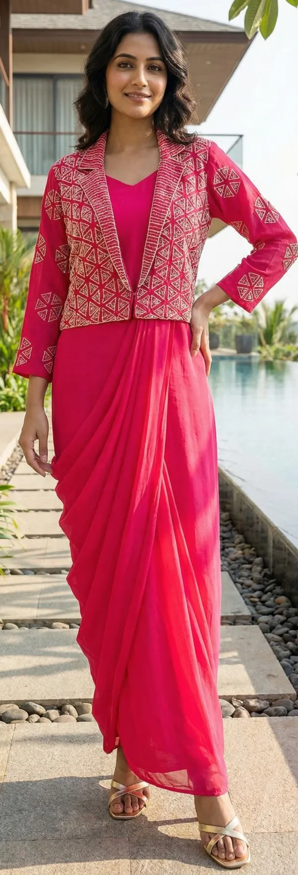 Rani_Solid_Chinon_Indo_Western_For_Women