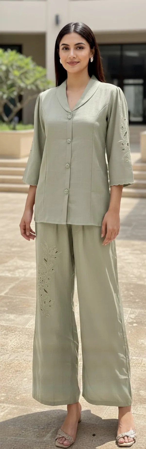 Green_Solid_Cotton_Silk_Code_Set_For_Women