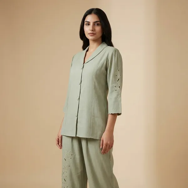 Green_Solid_Cotton_Silk_Code_Set_For_Women