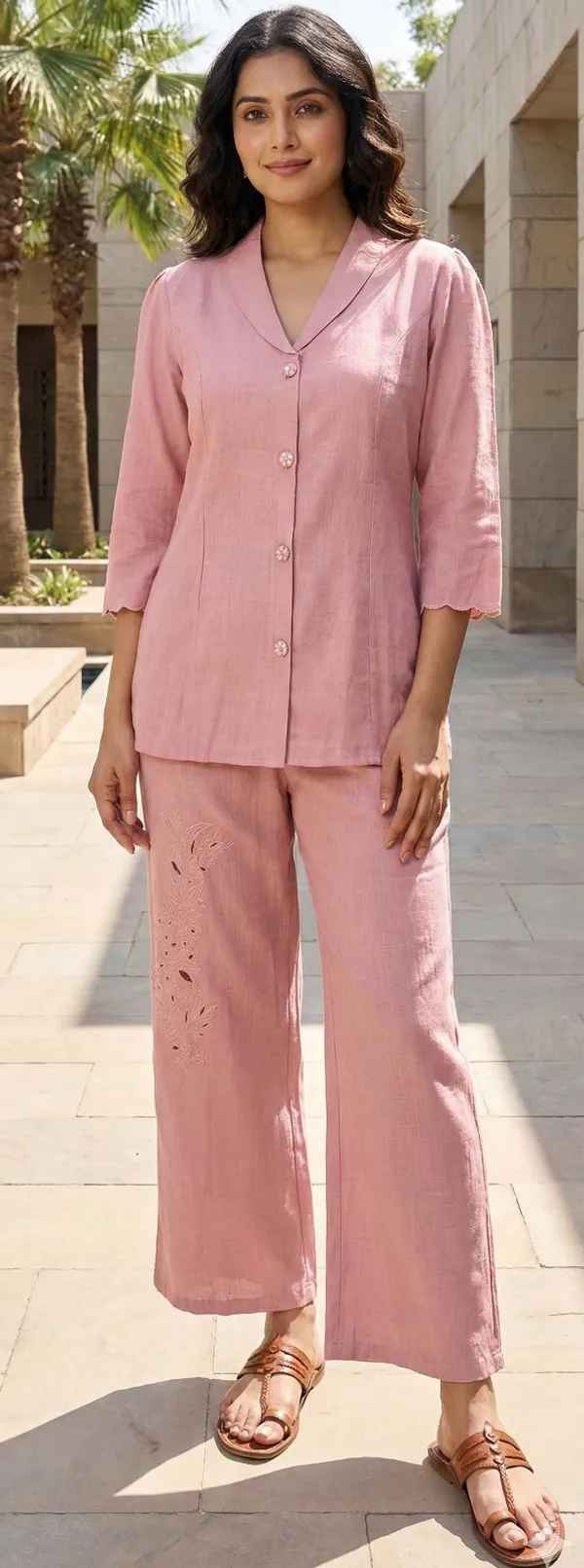 Lavender_Solid_Cotton_Silk_Code_Set_For_Women