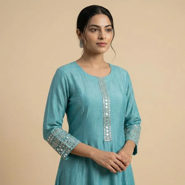 Blue_Solid_Chinon_Anarkali_For_Women
