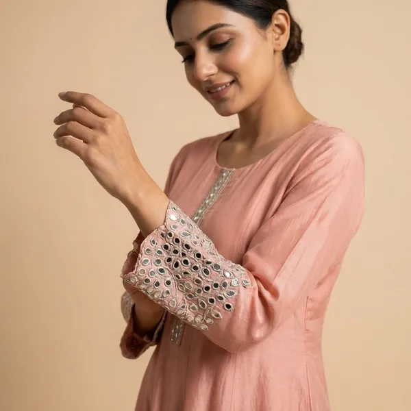 Peach_Solid_Chinon_Anarkali_For_Women