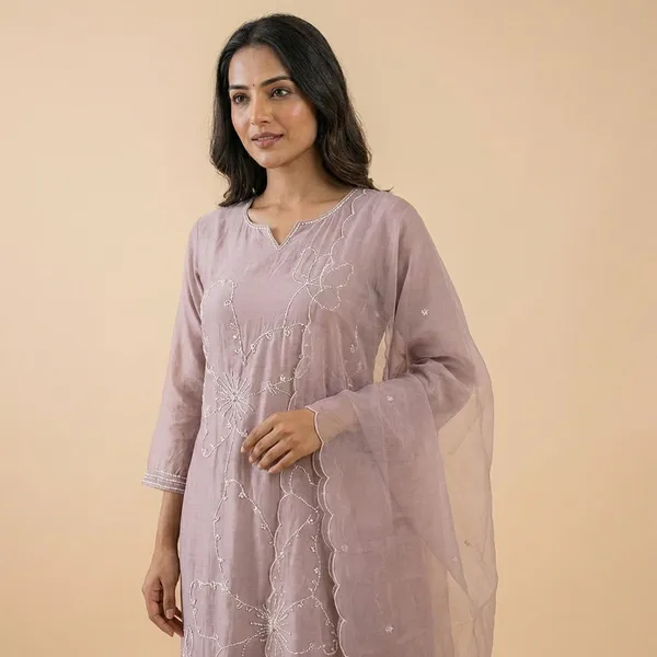 Lavender_Solid_Dola_3_Pc_Set_For_Women