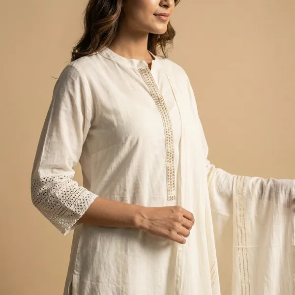 Off_White_Solid_Mul_Chanderi_3_Pc_Set_For_Women