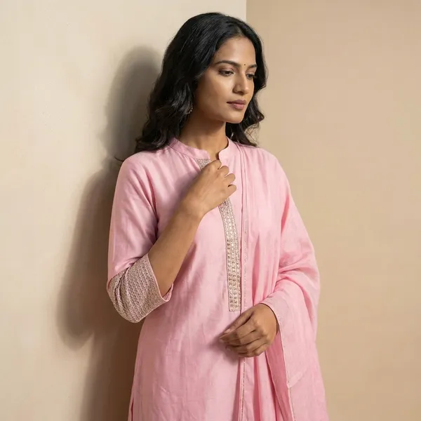 Pink_Solid_Mul_Chanderi_3_Pc_Set_For_Women