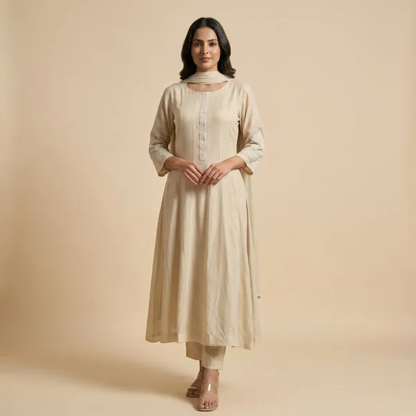 Biscuit_Solid_Tissue_Anarkali_For_Women