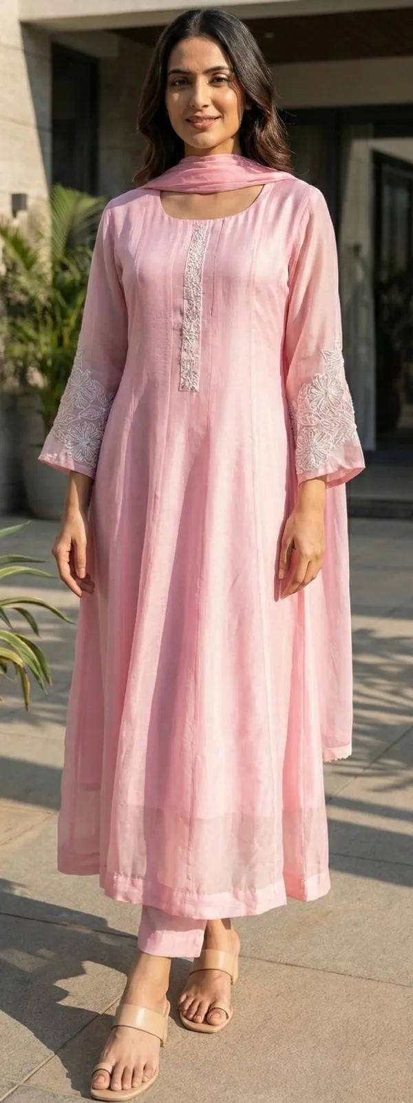 Pink_Solid_Tissue_Anarkali_For_Women
