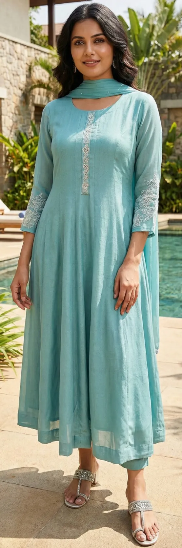 Sky_Blue_Solid_Tissue_Anarkali_For_Women