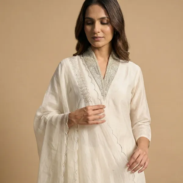 Cream_Solid_Dola_3_Pc_Set_For_Women