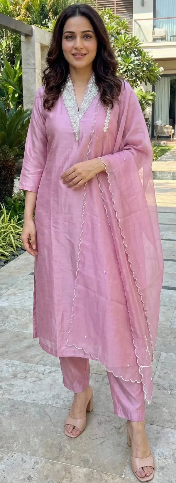 Lavender_Solid_Dola_3_Pc_Set_For_Women