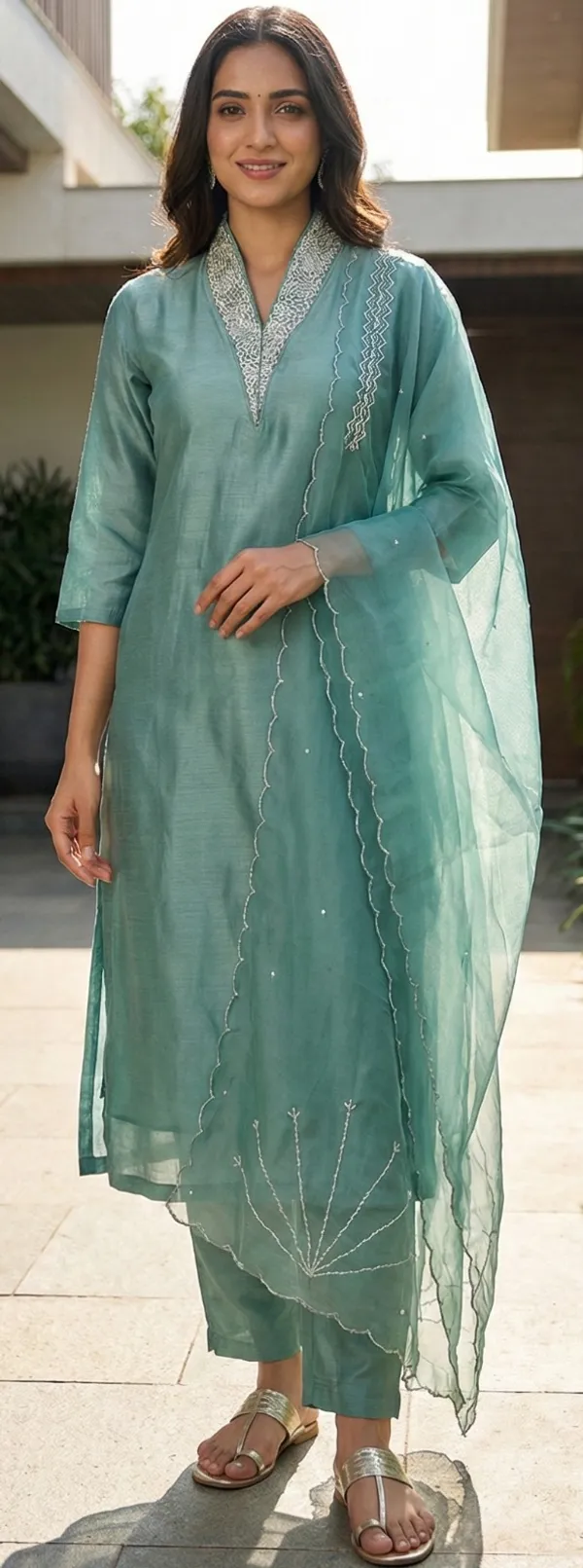 Sea_Green_Solid_Dola_3_Pc_Set_For_Women
